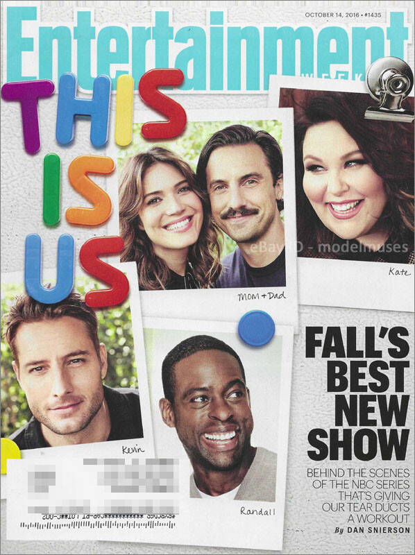 ENTERTAINMENT WEEKLY October 2016 THIS IS US #1435 Mandy Moore