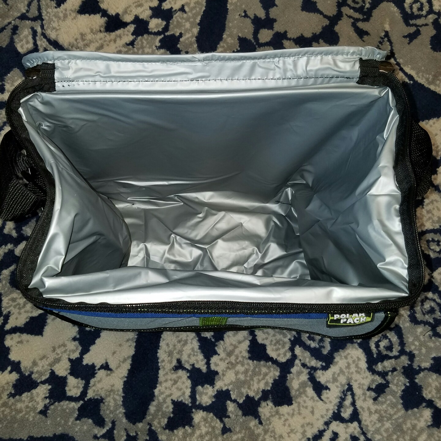 Polar Pack Insulated 30 Can Blue Cooler Large Lunch Bag Hiking Outdoors