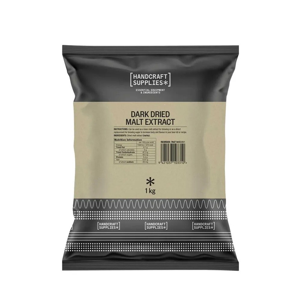 HS Dried Malt Extract Dark 1kg Brewing Sugar Replacement for Home Beer Making