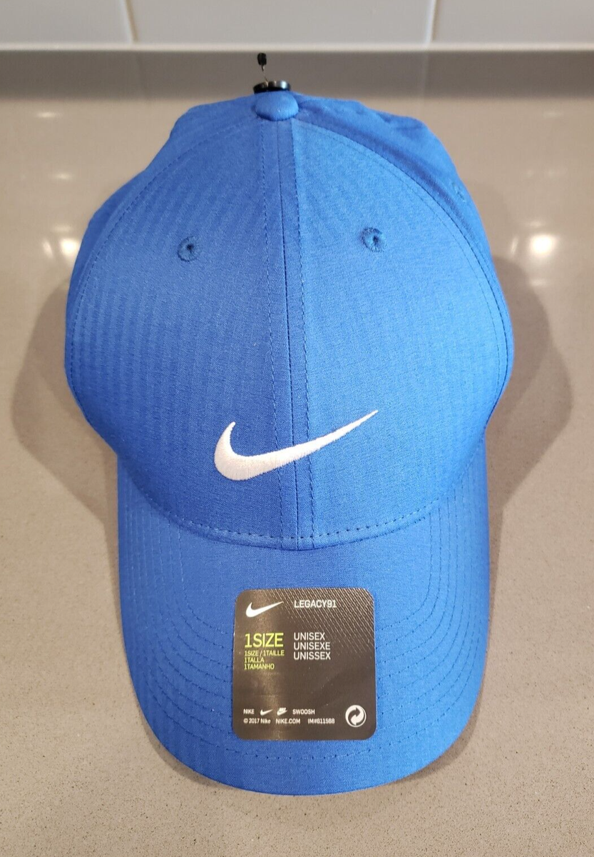 Nike Golf Hat Adjustable Legacy91 Dri-Fit Adult Unisex Royal Blue