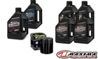 Maxima 20W50 Synthetic Blend 3 Hole Oil Change Kit Black Harley Twin Cam 1999-17
