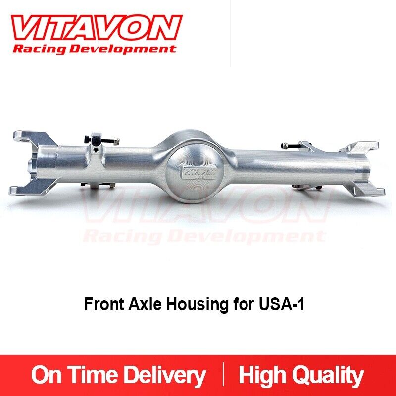 VITAVON Kyosho USA-1 Redesigned CNC Aluminum 7075 Front Axle Housing & C Hub Sil