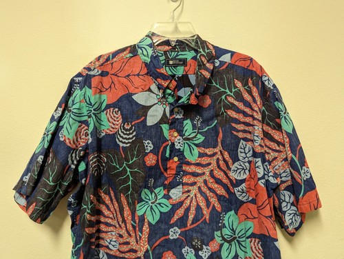 REYN SPOONER Multi-pattern Short Sleeve Pull-over Shirt Men - Size Xl Hawaiian - Picture 3 of 11
