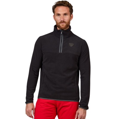 Rossignol Strawpile Fleece Half Zip Men's Sweatshirt, Black, XX-Large