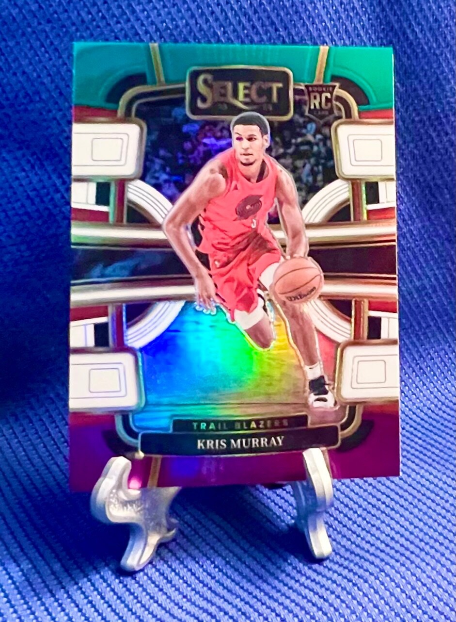 2023-24 Panini Select Tri-Color Kris Murray #91 Trailblazers RC
