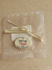 LONGABERGER TREE TRIMMING TINSEL BASKET TIE-ON ONLY NIP FREE SHIPPING