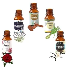 Premium Range Collection Diffusing Aroma Fragrance for Oil Burner - Set of 5