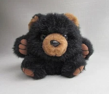 Vintage 1994 MJC International Plush Mini Black Bear 4"