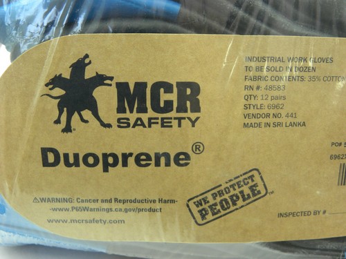 MCR Safety Duoprene 6962 Oil Resistant Neoprene Multipurpose Work Gloves Size:XL - Picture 4 of 7