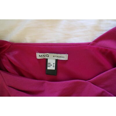Robe MNG By Mango Magenta - Taille S - Manches Courtes - Occasion Très Bon état