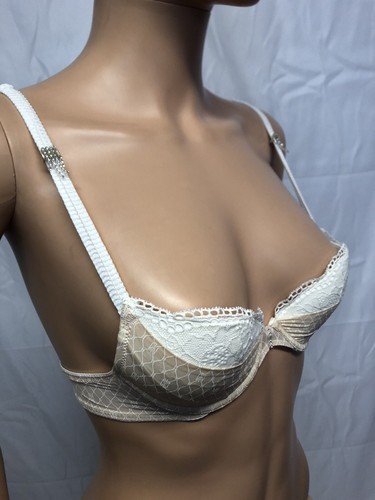 Bra Push-Up Woman Home Interior Lejaby Size 85A Beige Colour New - Picture 3 of 8