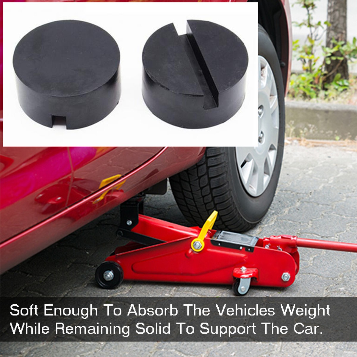 Hiopuz Magnetic Pinch Weld Jack Adapter - Aluminum Frame Rail Protector For Safe Car Lifting