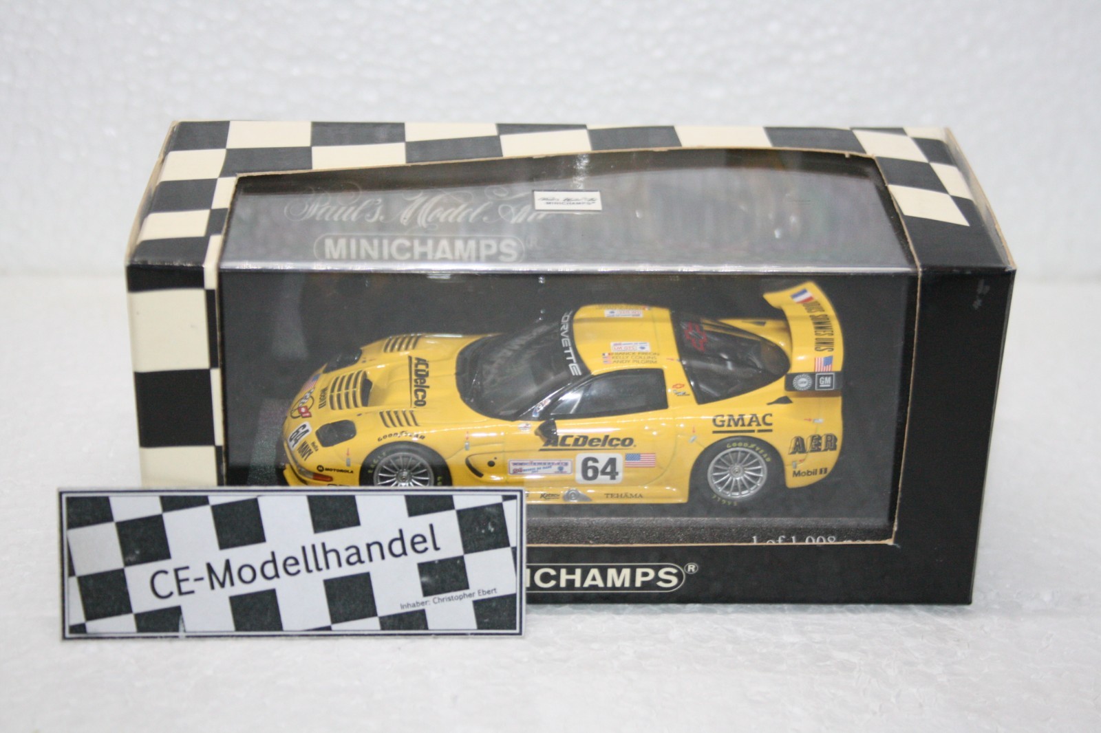 Minichamps 1/43 – Chevrolet Corvette C5 R GTS – Le Mans 2002 N°64 – Miniature Collection