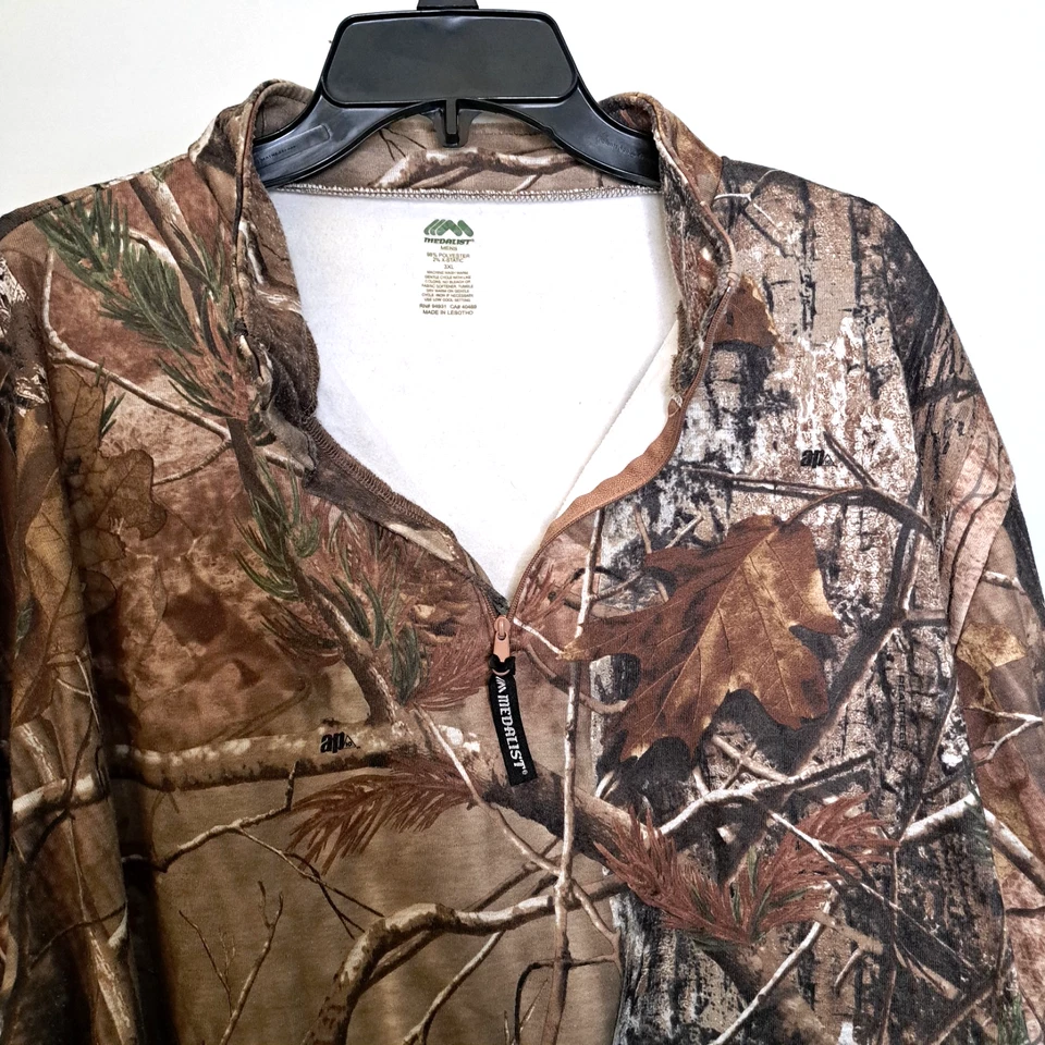 Мужской пуловер Medalist SilverMax X-Static 3XL Realtree AP 1/4 на молнии с флисовой подкладкой - Изображение 3 из 4