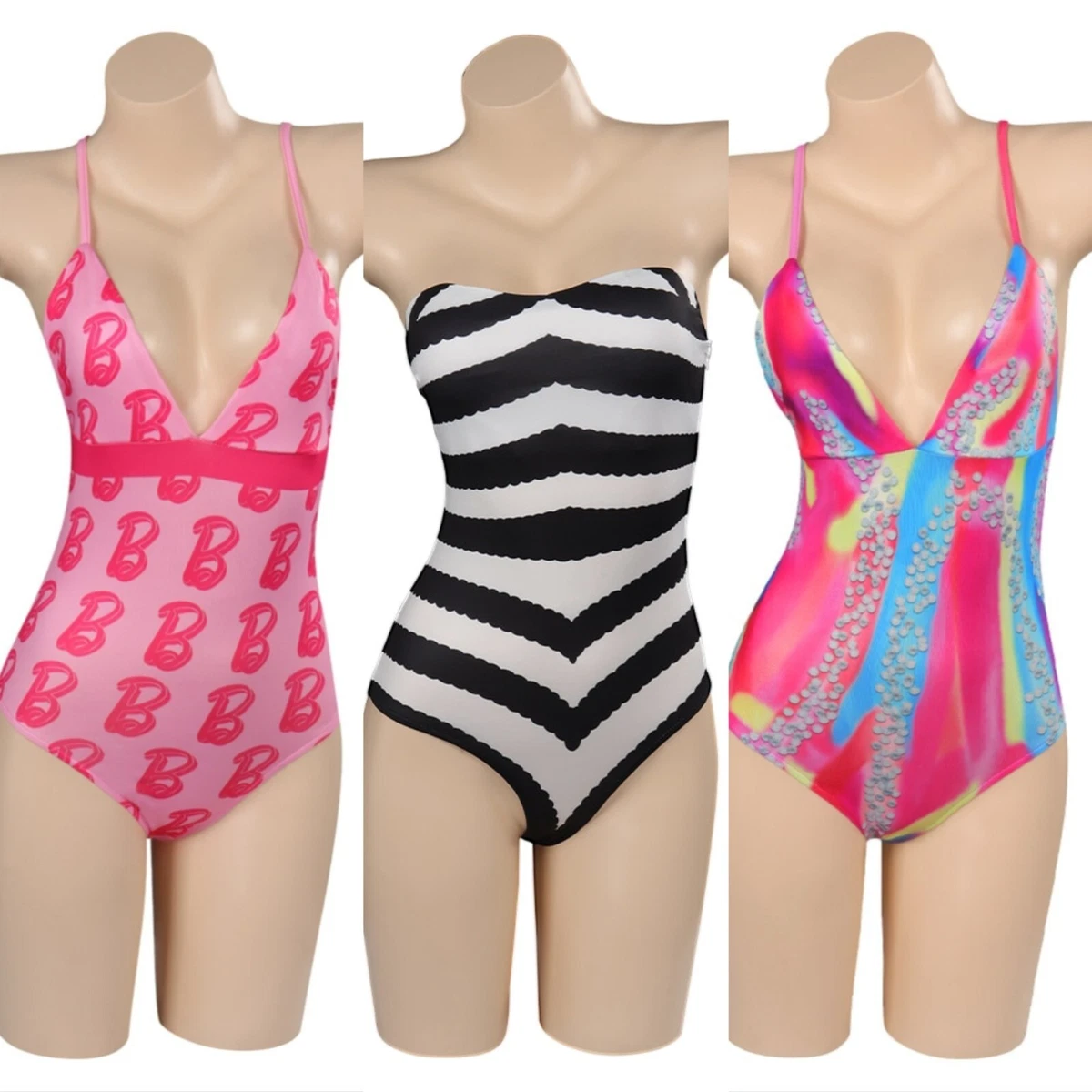 Louis Vuitton Mixed Stripes One-Piece Swimsuit