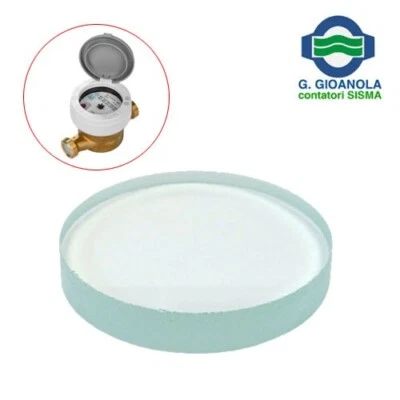 GIOANOLA SRL VETRO VETRINO DI RICAMBIO PER CONTATORE ACQUA GIOANOLA Ø 63 mm SPESSORE 10 mm