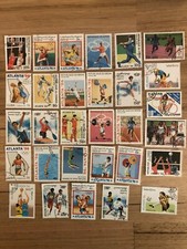 30 Atlanta 1996 Olympics Themed Stamps Various Countries Used EV18