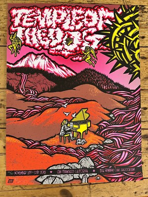 Temple Of The Dog - Variant Edition 2016 Triptych 3 Poster Matched