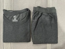 Jackson Hole Men's 2 Piece Gray Thermal Underwear Set,  X-Large New. Open Bag.