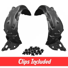 Left & Right Side Fender Liner Set w/ Clips For 2011-2013 Lexus IS250 IS350