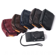 Soft Leather Camera Case Bag For sony DSC-RX100 HX90 WX500 WX350 Ricoh GR III