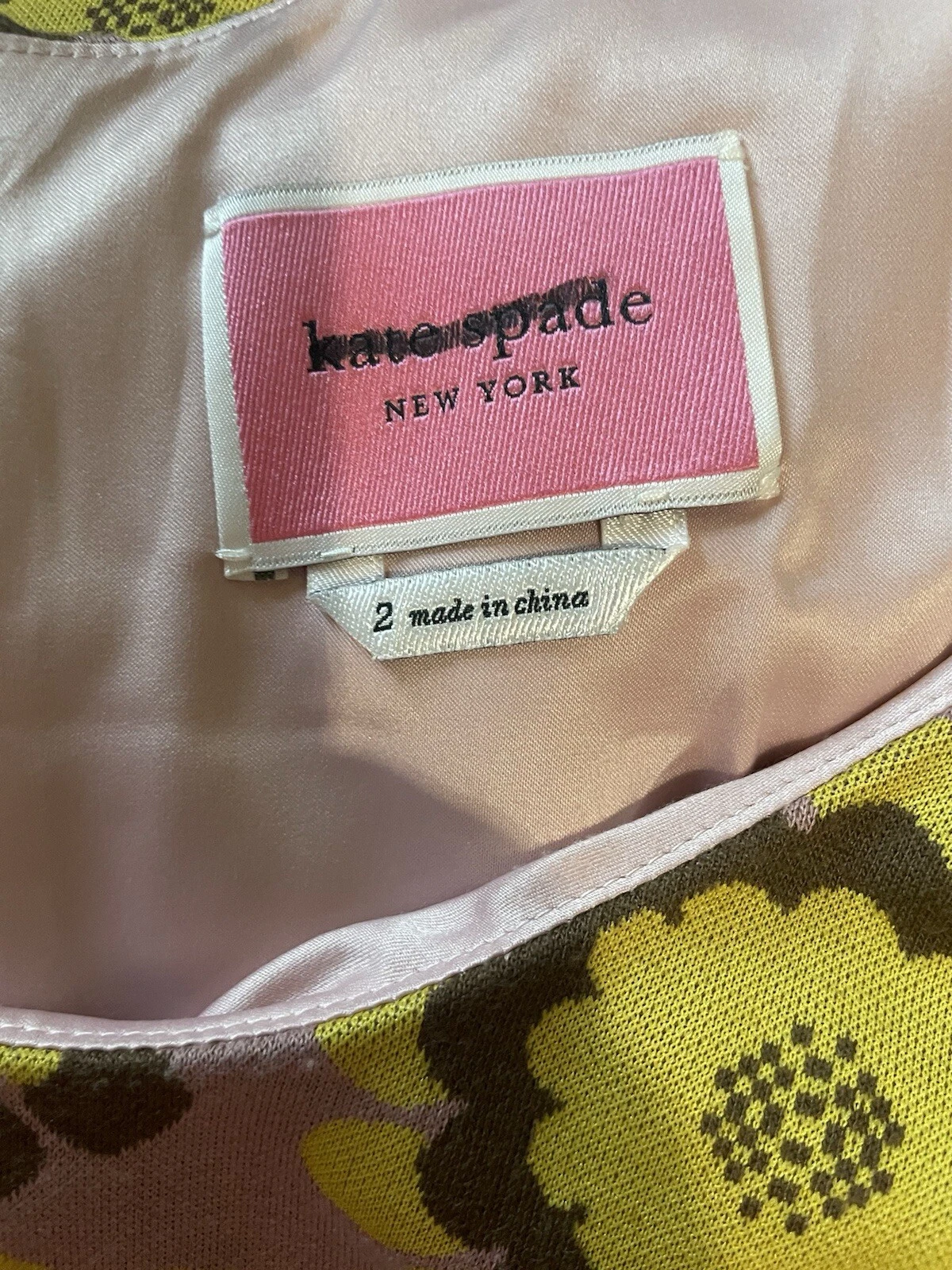 Abito a maglia floreale Kate Spade hippie taglia 2