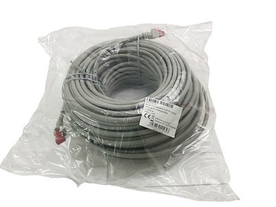 EFB-Elektronik K5510.40 Patchkabel S/FTP Cat.6 halogenfrei 40 m in Grau