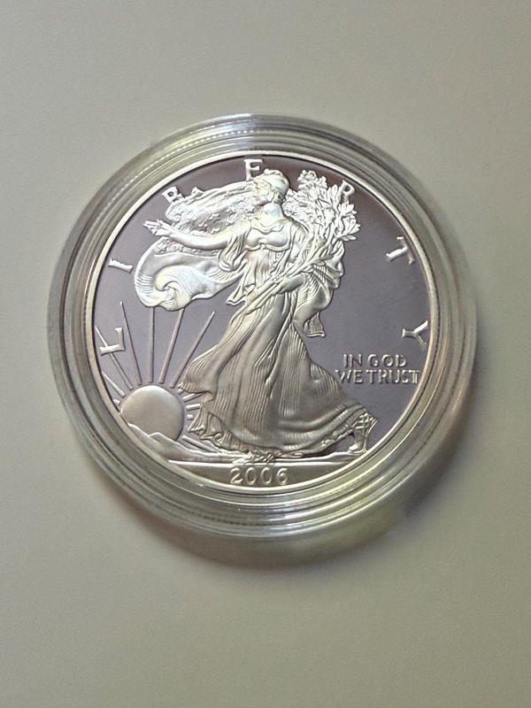 2006 American Eagle one ounce Proof Silver Bullion Coin with COA and Box