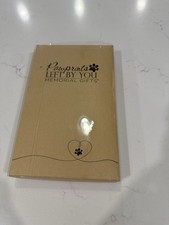 Pawprints Pet Memorial Wind Chime 18" Metal Remembrance Gift with Poem Card NIB