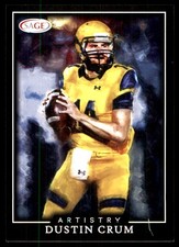 Dustin Crum 2022 SAGE #ART-DC Kent State Golden Flashes NFL READ FREE SHIPPING