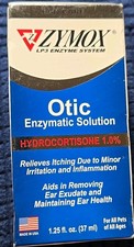 Otic Enzymatic Solution Dog/Cat 1 Hydrocortisone Ear Itch Relief 1.25oz 06/2027