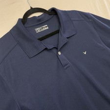Callaway Golf Polo Shirt Mens XL Blue Short Sleeve Performance Golf Casual