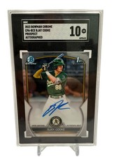 BJay Cooke Oakland Athletics 2023 Bowman Chrome Auto SGC 10