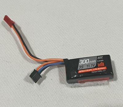Spektrum 300mAh 11.1V  3S 30C LiPo Battery Pack w/ Connector