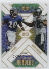 2018 Panini Illusions Matching Numbers Gold /299 Brian Dawkins Ed Reed HOF 17xm