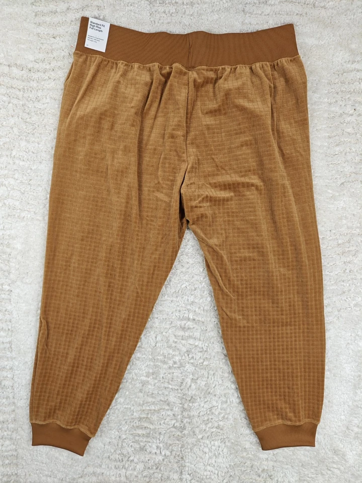 NIKE – Jogging Femme Velours Marron Taille Haute T. 2X (54/56) et 3X (58/60) - Photo 2/4