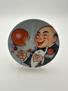 Novelty T Cohn 4" Round Tin Metal Lithograph Noise Maker
