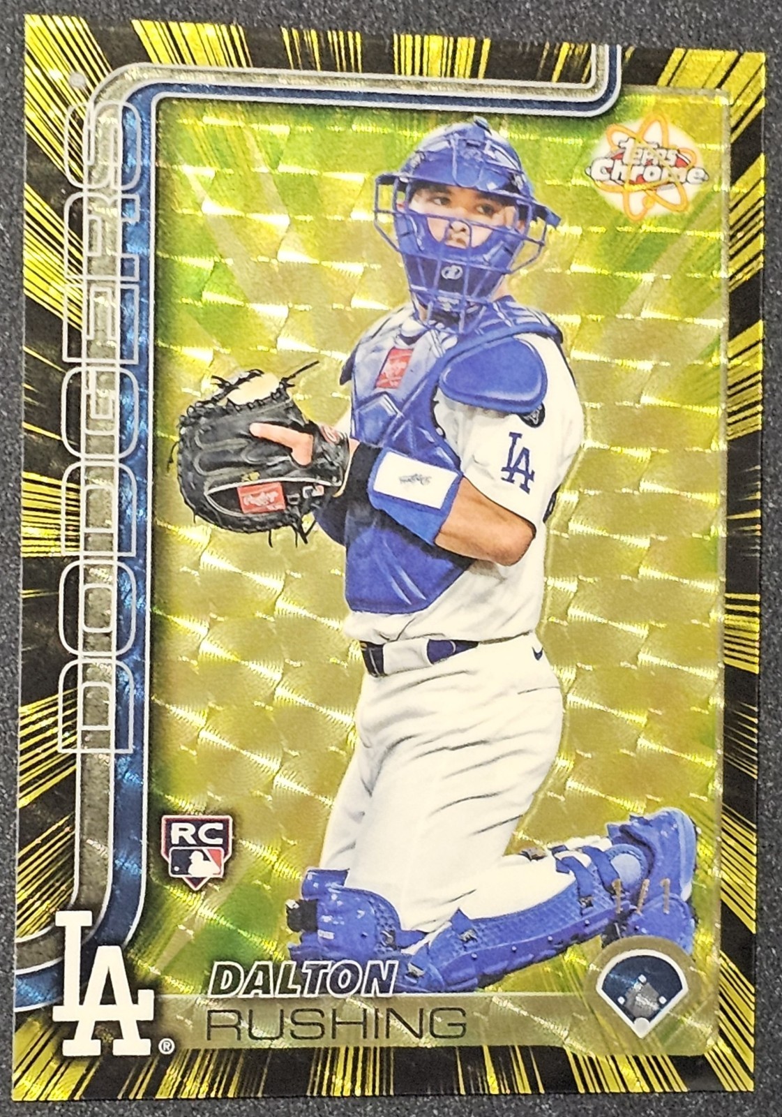 2025 Topps Chrome Update Radiating Rookie Dalton Rushing Superfractor 1/1 #RR-40