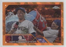 2023 Topps Chrome Update Sapphire Edition Orange 24/25 Christian Yelich 0us8