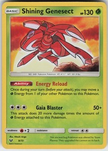 Shining Genesect 9/73 Shining Legends Holo Rare