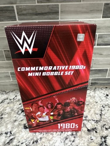 Rare WWE 1980s  Commemorative Mini Boxed Set Bobblehead 8 WWE Wrestling Legends