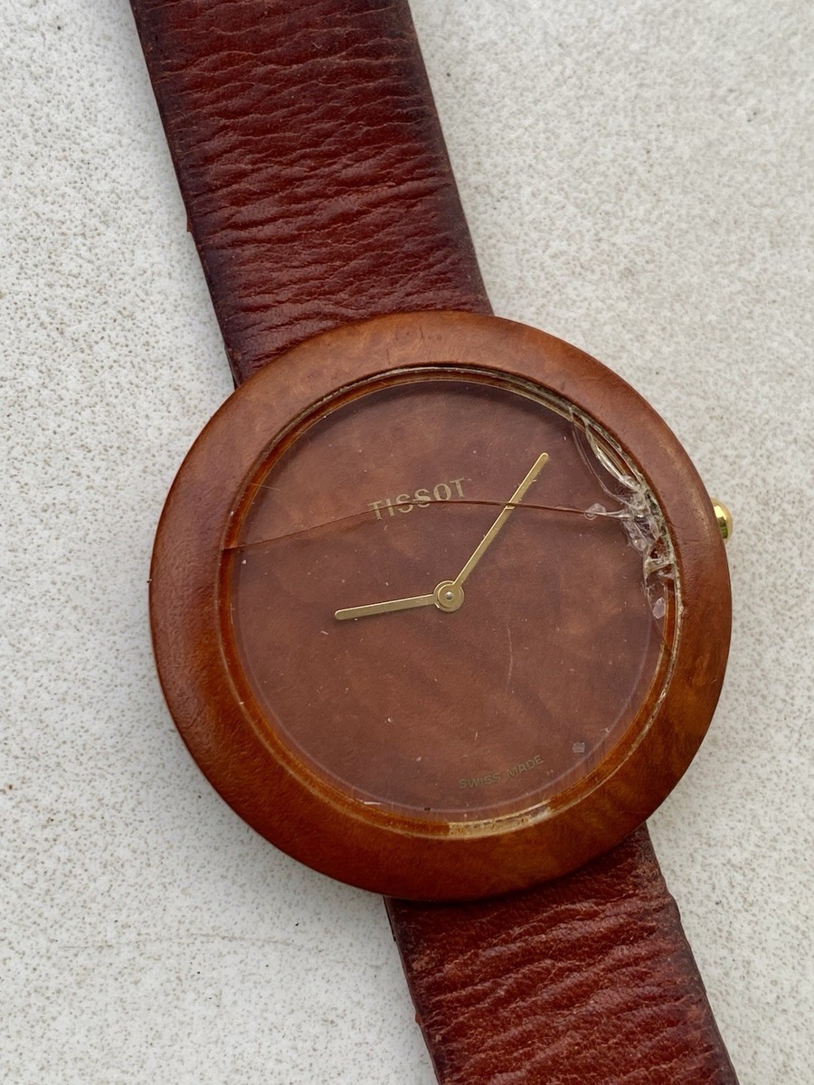 Tissot Wood Watch W151 - Works | eBay