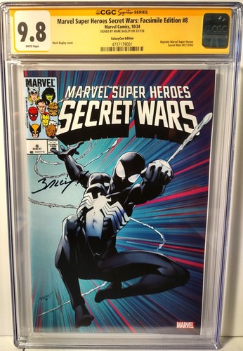 MARK BAGLEY SIGNED SECRET WARS 8 FACSIMILE (2024)-CGC SS 9.8! FREE SHIPPING!