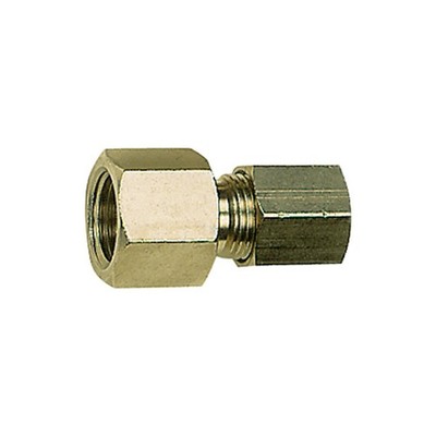 Riegler Manometerverschraubung G 1/4 i. Rohr-Außen-Ã˜ 10 mm MS vern.