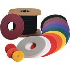 Rip-Tie Hook-and-Loop Cable Tie Roll, 75 ft, Black Wrap Strap W-75-1RL-BK