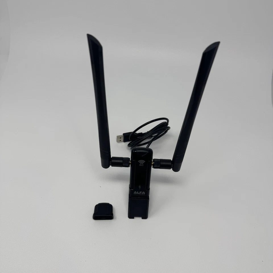 Alfa AWUS036AC AC1200 Dual-Band USB 3.0 WiFi Adapter 300Mbps/867Mbps High Gain - Image 3 of 4