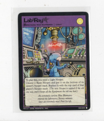 Neopets TCG Travels in Neopia - Lab Ray 183/200 - Wizards 2006