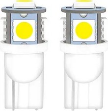 194 LED Light Bulbs, 5SMD 5050 Chips Tag Lights, 12V 6000K White We Size: 2PCS