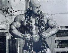 BRANCH WARREN SIGNED 11X14 PHOTO TEXAS QUADRASAURUS RACC TRUSTED IFBB D