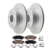 Rear Drilled Slotted Rotors Brake Pads For Chevy Astro Tahoe Gmc Yukon Safari Rear Drilled Slotted Rotors Brake Pads For Chevy Astro Tahoe Gmc Yukon Safari